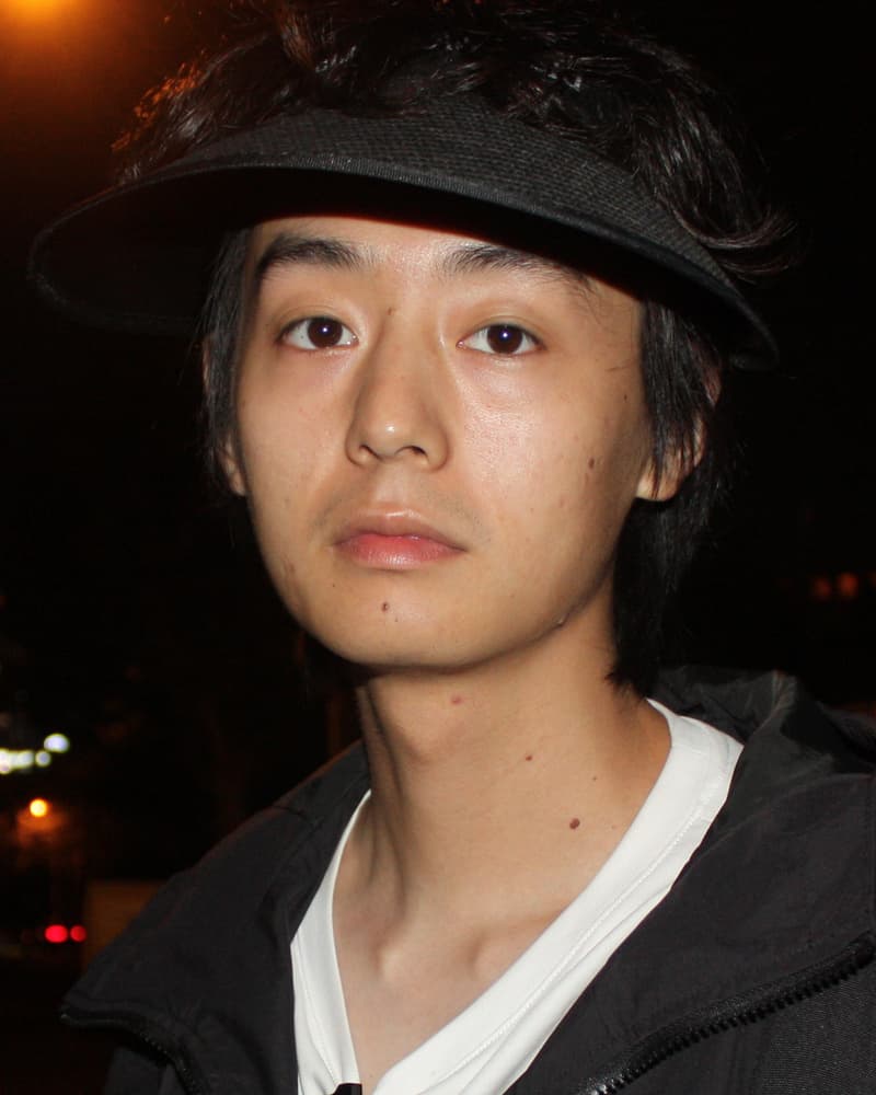 Night street photo used as the original source photo.