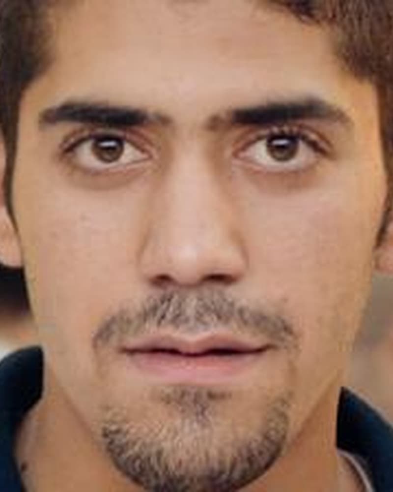 Square selfie used as the original source photo.